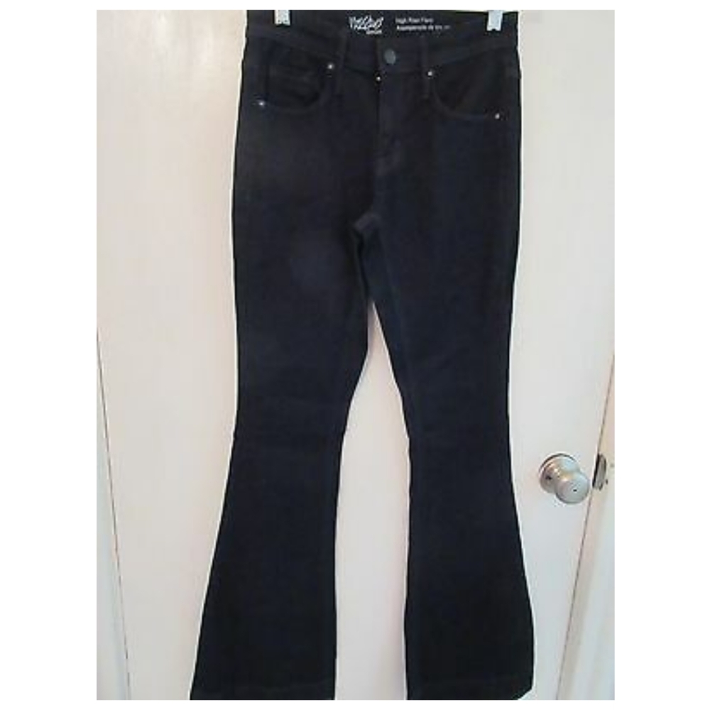 Mossimo Black High Rise Flare Jeans 16W